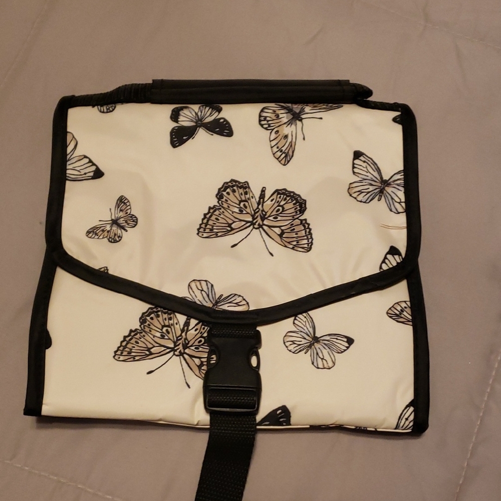 Elegant Butterfly Print Cosmetic Bag